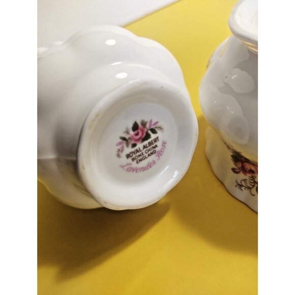 Royal Albert Lavender Rose Cream & Sugar Bowl Set Like New - Picture 14 of 16